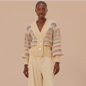 FARM Rio Bold Stitch Knit Cardigan